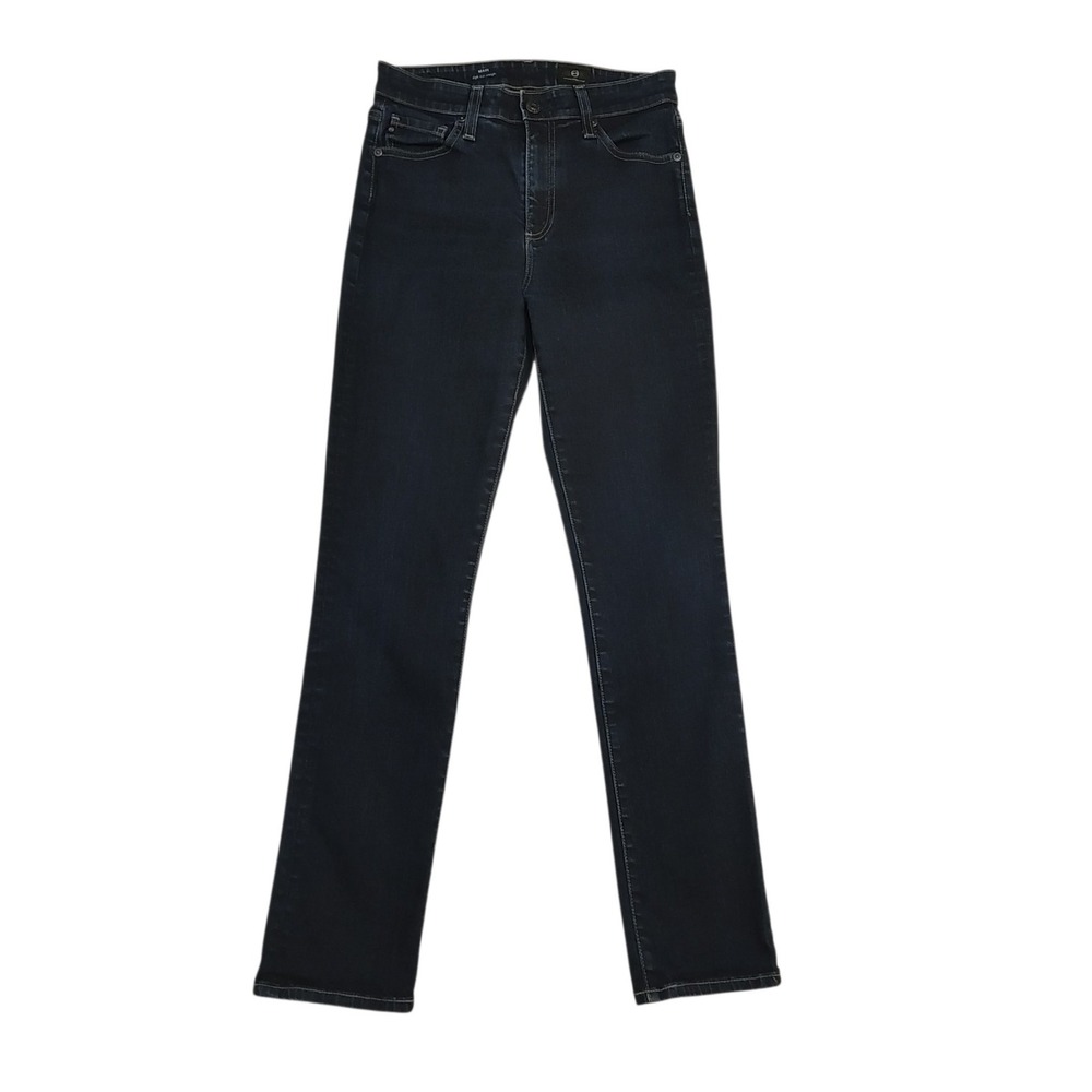 AG Adriano Goldschmied Mari High Rise Straight Leg Jeans Dark Indigo 27 x 28.5